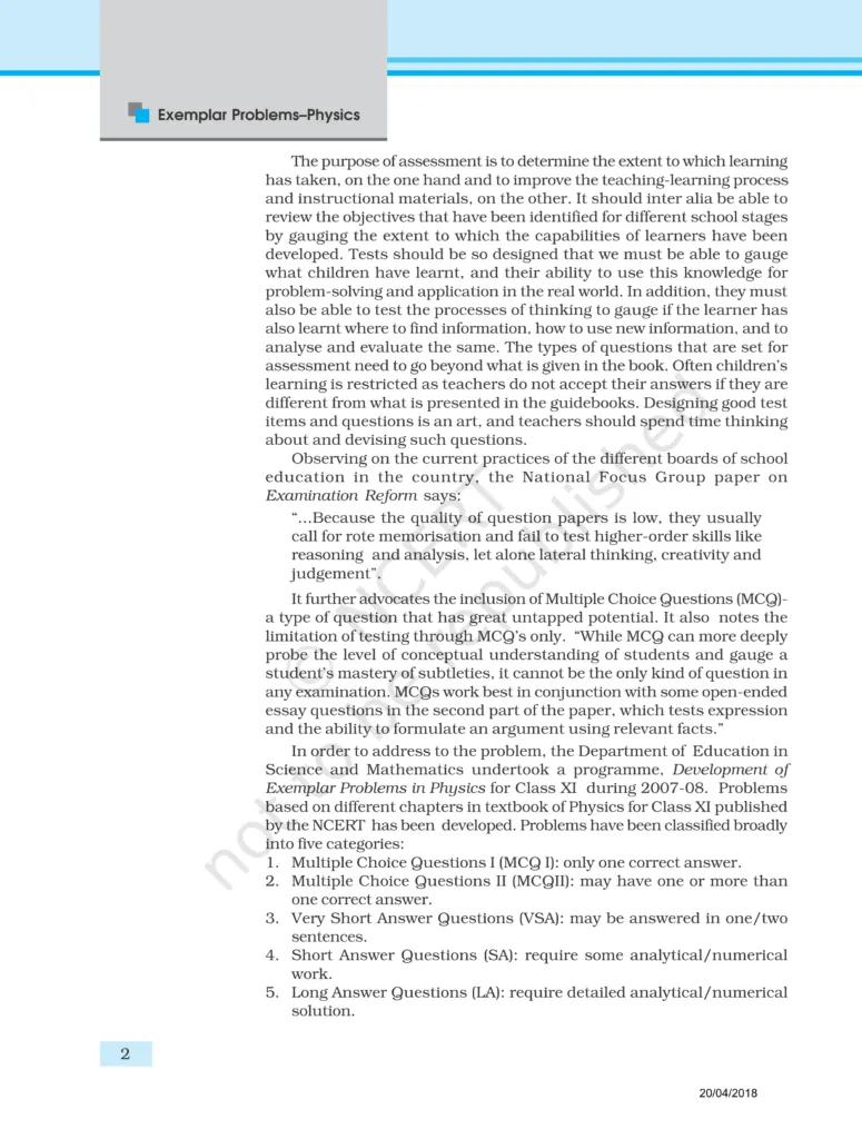 NCERT Exemplar Class 11 Physics Chapter 1 Image 2