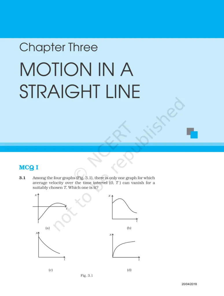 NCERT Exemplar Class 11 Physics Chapter 3 Image 1