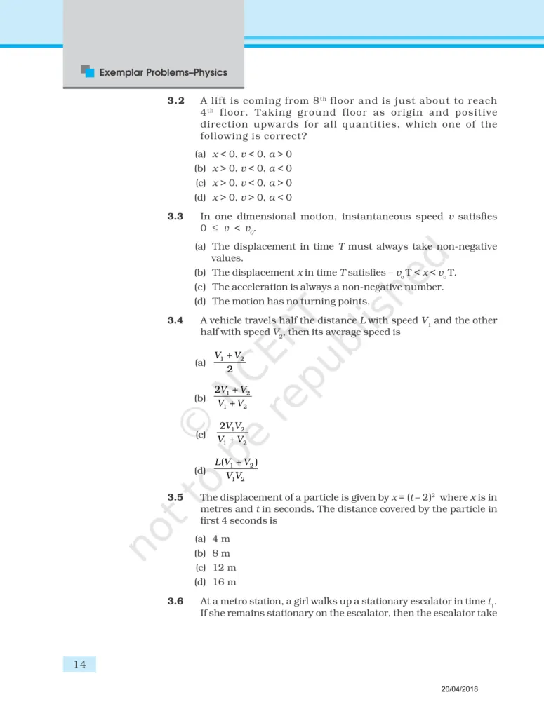 NCERT Exemplar Class 11 Physics Chapter 3 Image 2