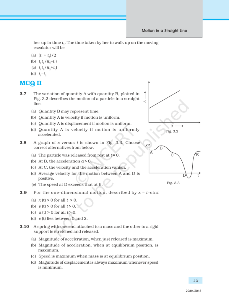 NCERT Exemplar Class 11 Physics Chapter 3 Image 3