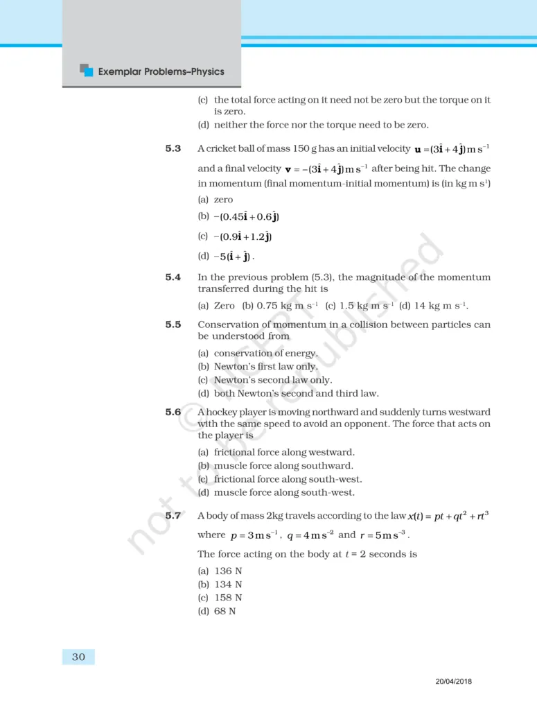 NCERT Exemplar Class 11 Physics Chapter 5 Image 2