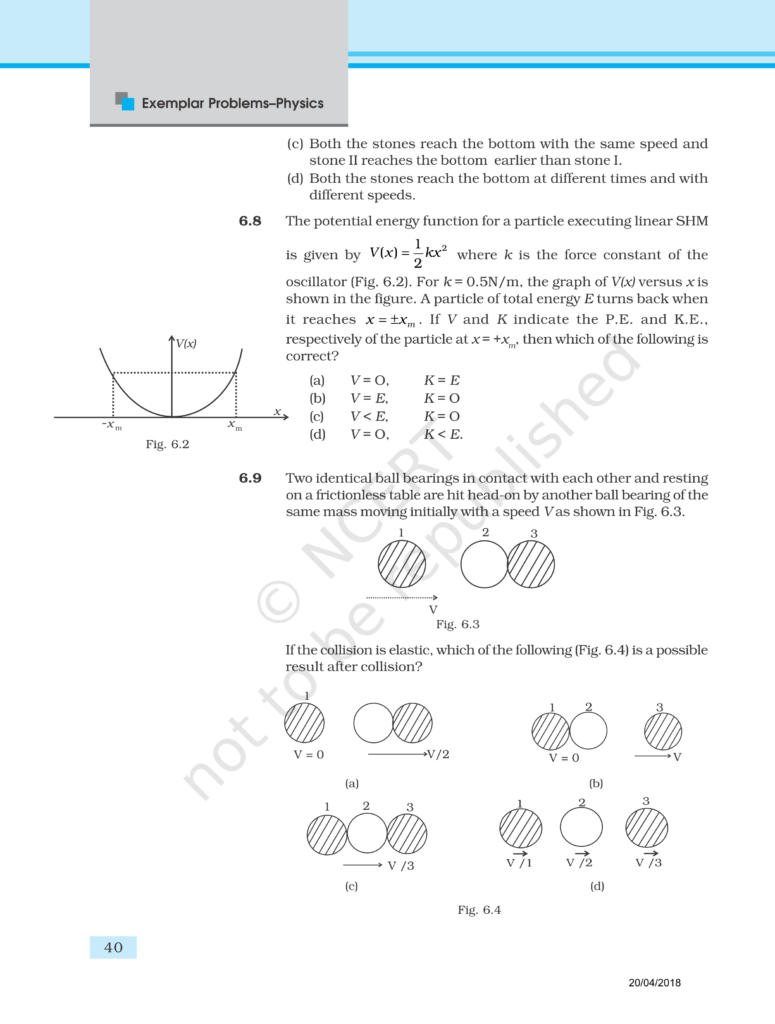 NCERT Exemplar Class 11 Physics Chapter 6 Image 3