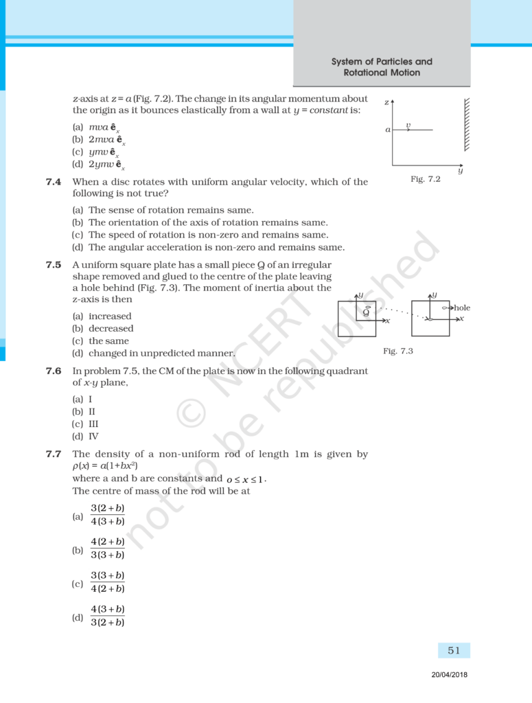 NCERT Exemplar Class 11 Physics Chapter 7 Image 2