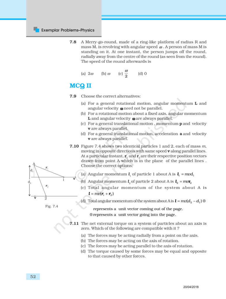 NCERT Exemplar Class 11 Physics Chapter 7 Image 3