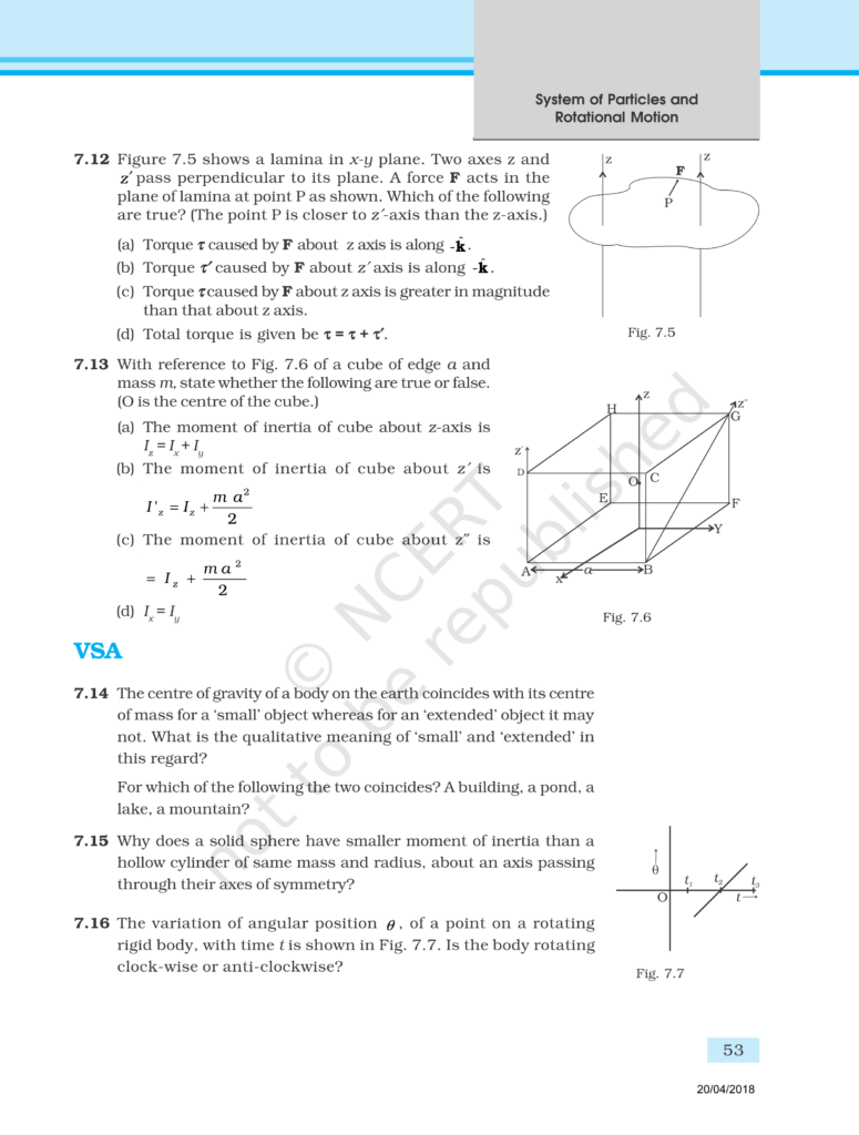 NCERT Exemplar Class 11 Physics Chapter 7 Image 4