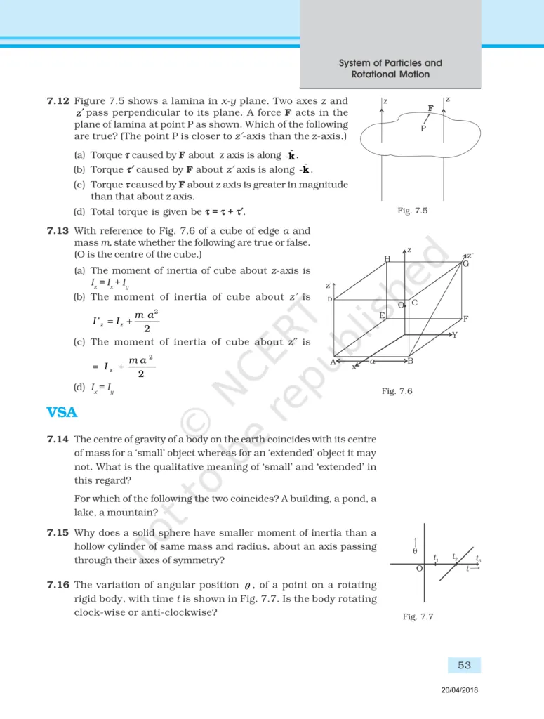 NCERT Exemplar Class 11 Physics Chapter 7 Image 4