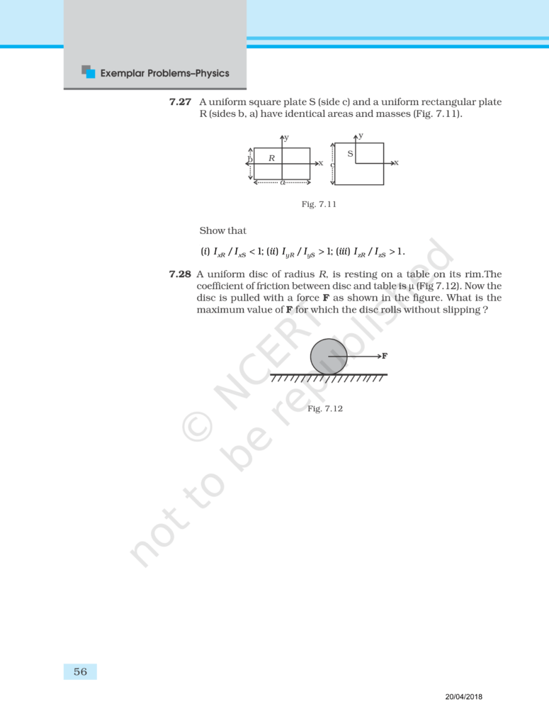 NCERT Exemplar Class 11 Physics Chapter 7 Image 7
