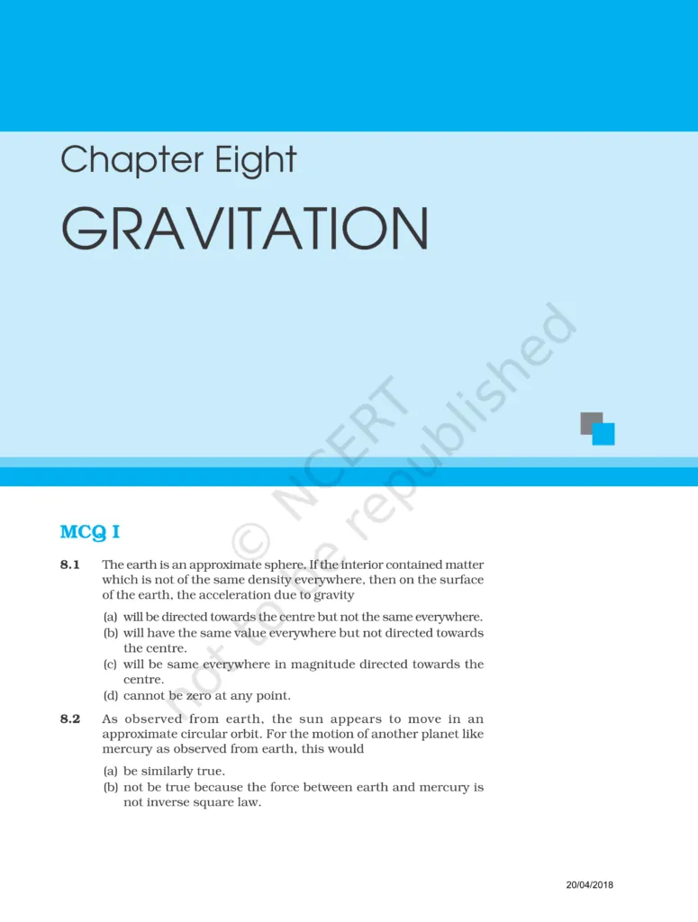 NCERT Exemplar Class 11 Physics Chapter 8 Image 1