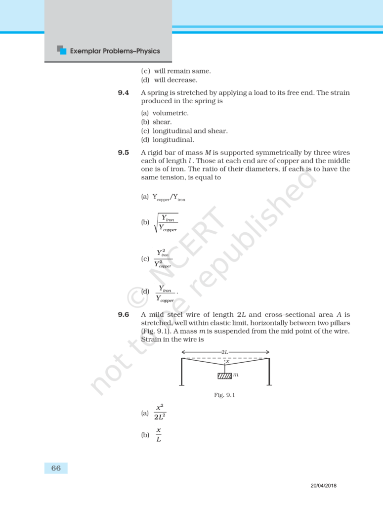 NCERT Exemplar Class 11 Physics Chapter 9 Image 2