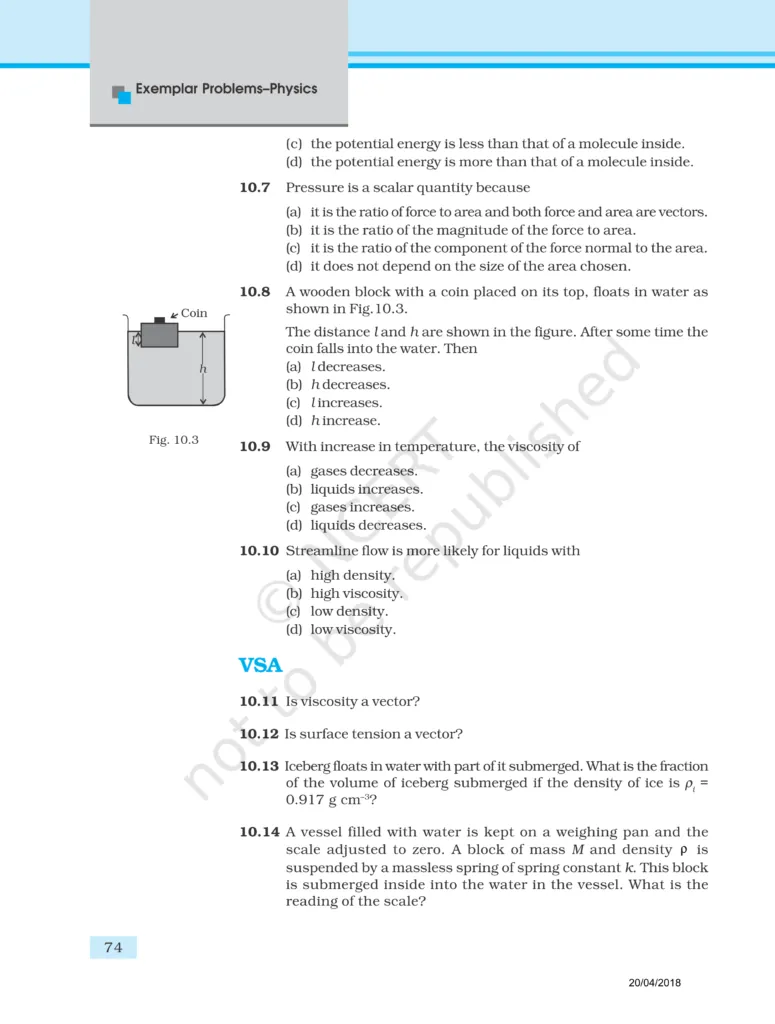 NCERT Exemplar Class 11 Physics Chapter 10 Image 3