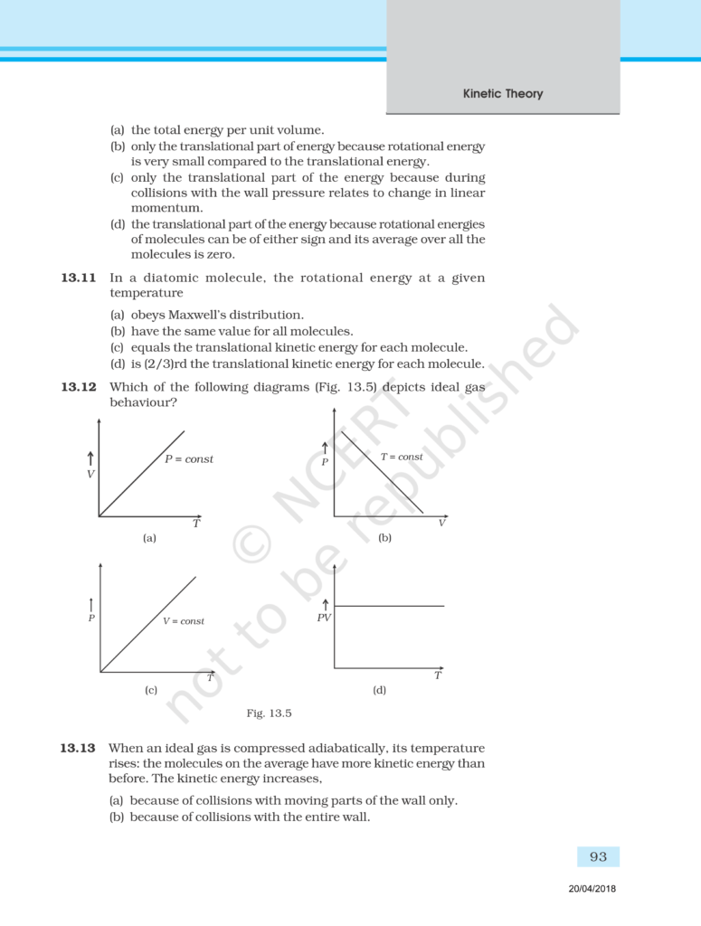 NCERT Exemplar Class 11 Physics Chapter 13 Image 4