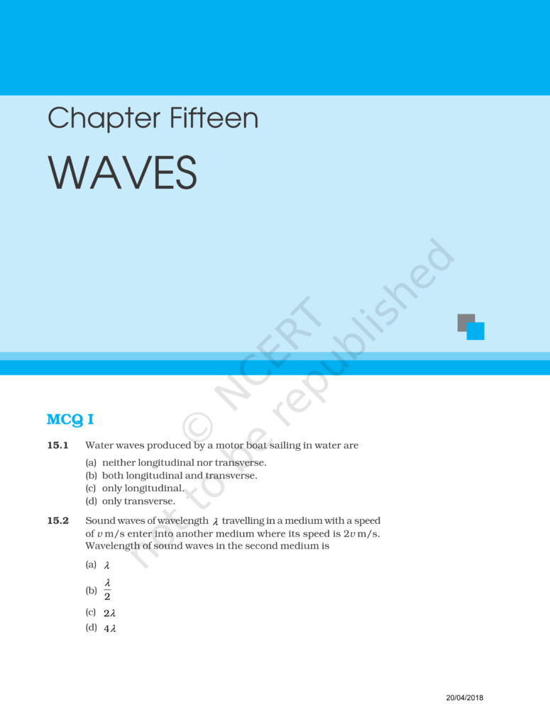 NCERT Exemplar Class 11 Physics Chapter 15 Image 1