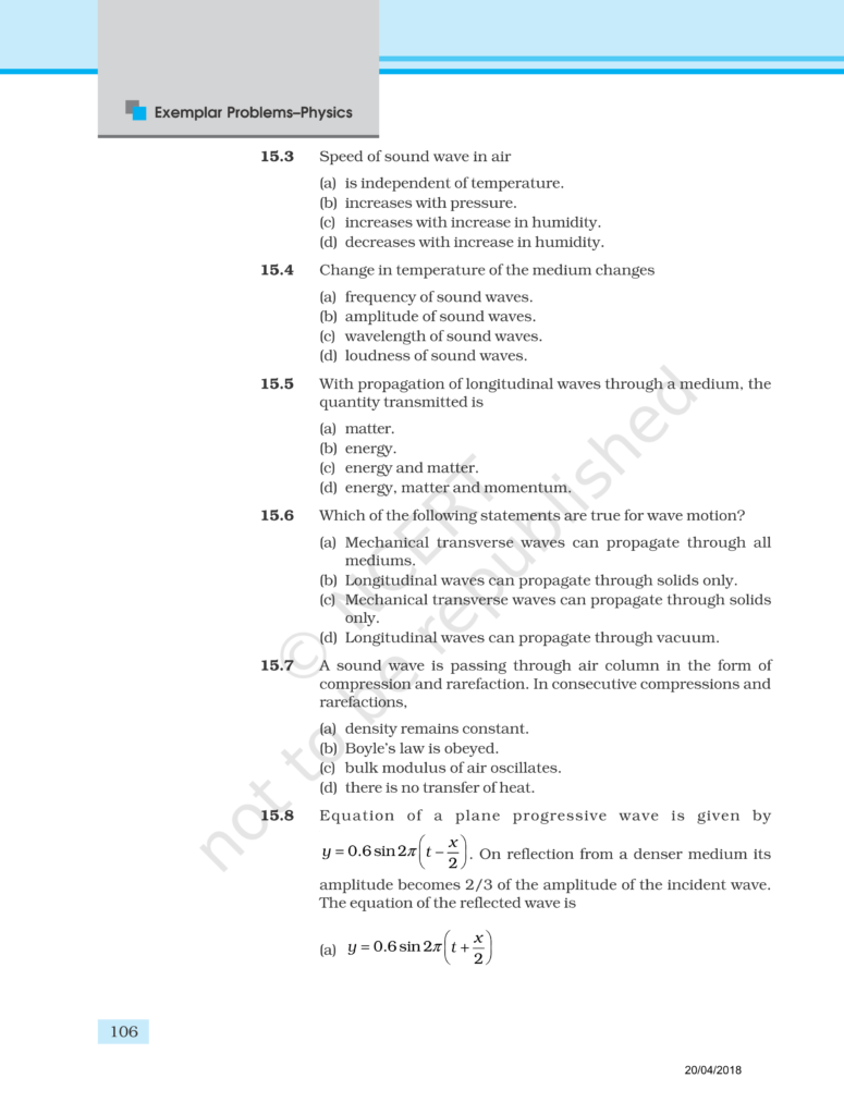 NCERT Exemplar Class 11 Physics Chapter 15 Image 2