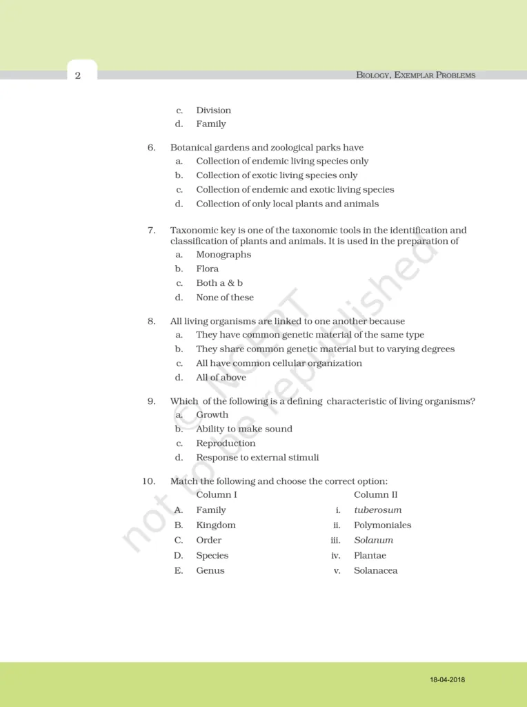 NCERT Exemplar Class 11 Biology Chapter 1 Image 2
