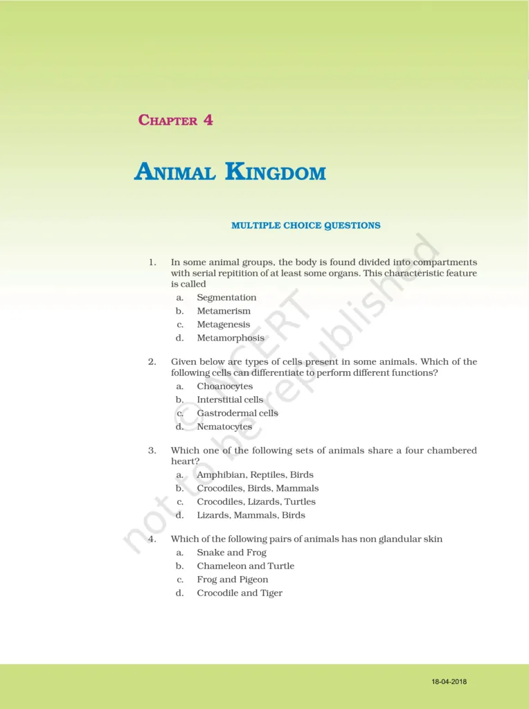 NCERT Exemplar Class 11 Biology Chapter 4 Image 1