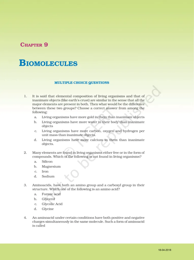 NCERT Exemplar Class 11 Biology Chapter 9 Image 1