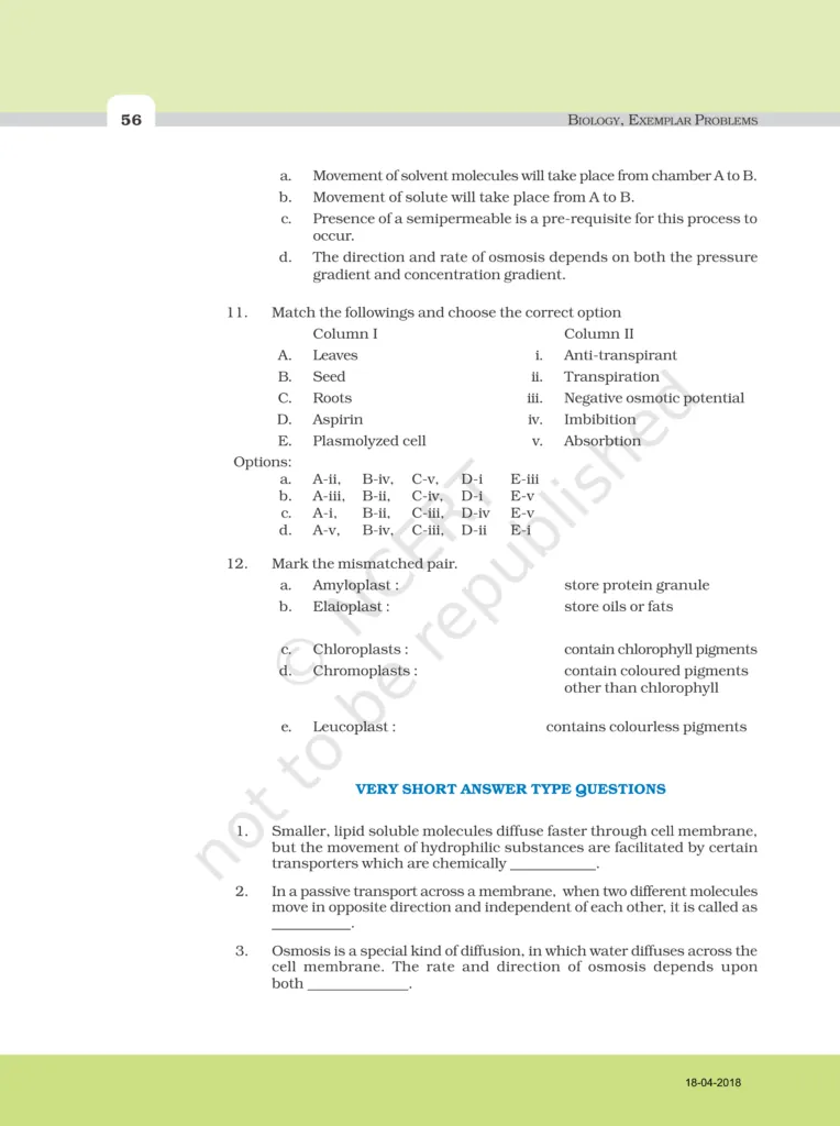 NCERT Exemplar Class 11 Biology Chapter 11 Image 3