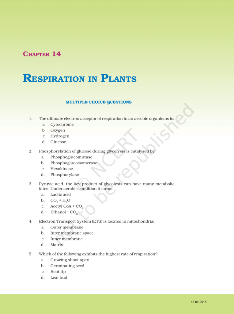 NCERT Exemplar Class 11 Biology Chapter 15 Image 1