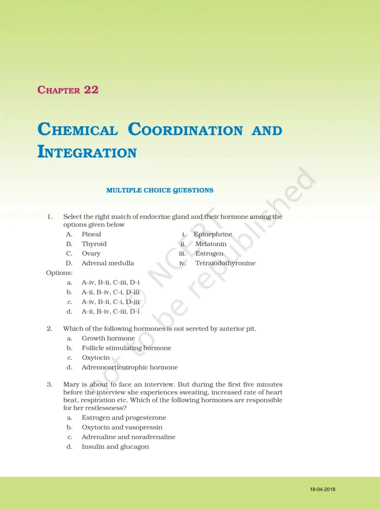NCERT Exemplar Class 11 Biology Chapter 22 Image 1