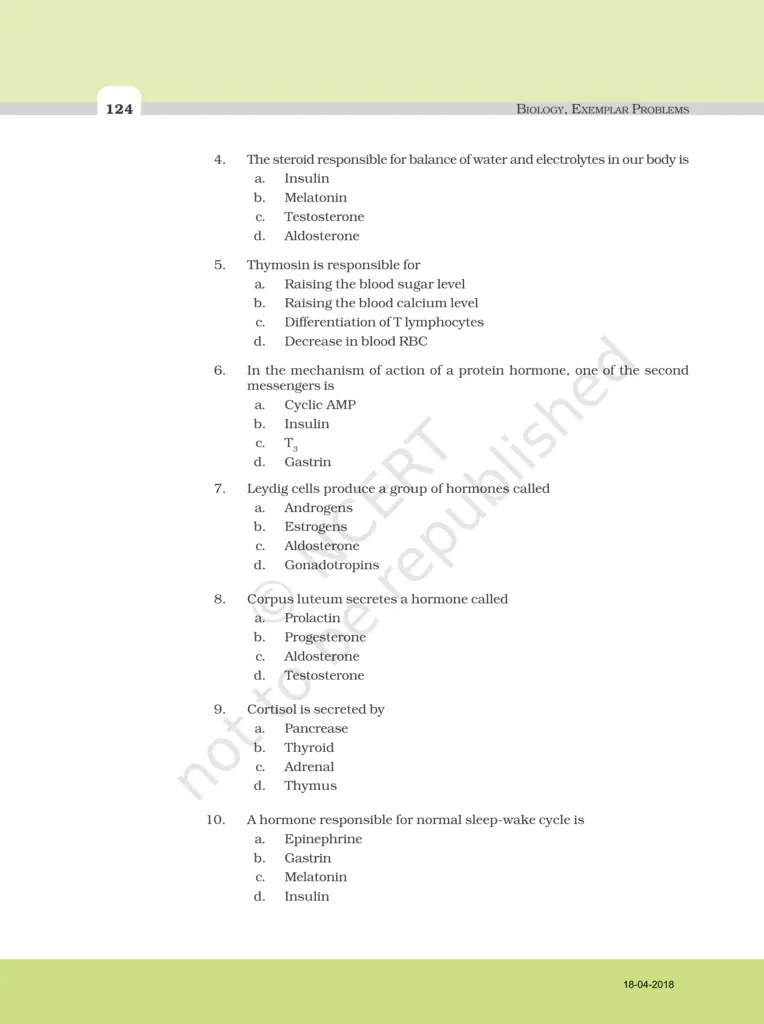 NCERT Exemplar Class 11 Biology Chapter 22 Image 2