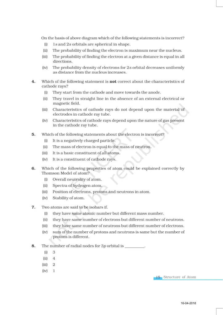 NCERT Exemplar Class 11 Chemistry Chapter 2 Image 2