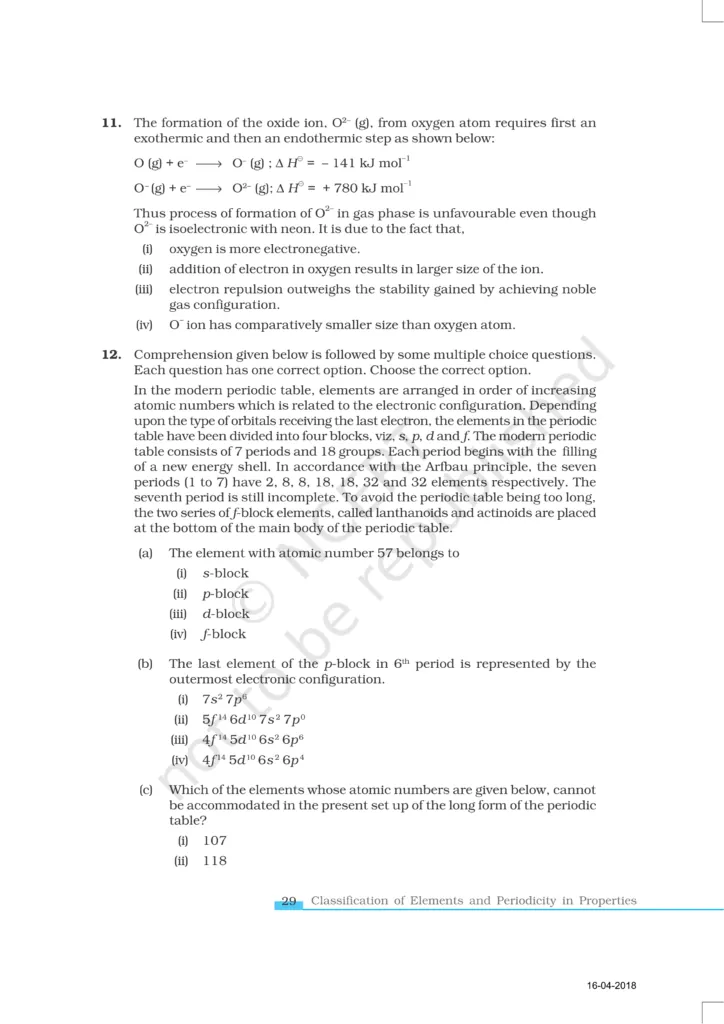 NCERT Exemplar Class 11 Chemistry Chapter 3 Image 3