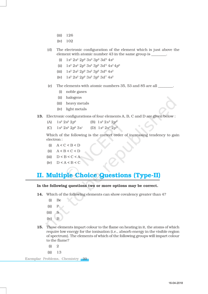 NCERT Exemplar Class 11 Chemistry Chapter 3 Image 4