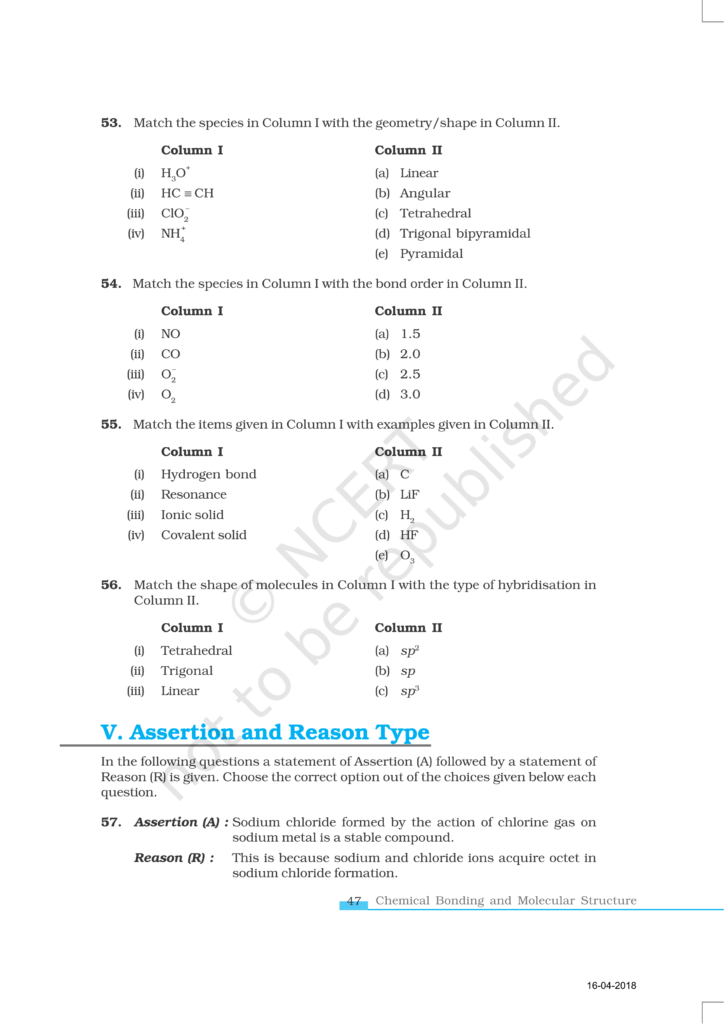NCERT Exemplar Class 11 Chemistry Chapter 4 Image 9