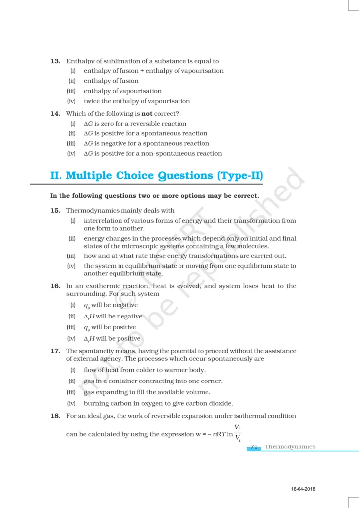 NCERT Exemplar Class 11 Chemistry Chapter 6 image 4