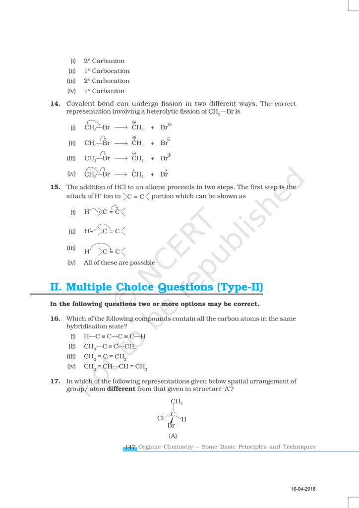 NCERT Exemplar Class 11 Chemistry Chapter 12 Image 4