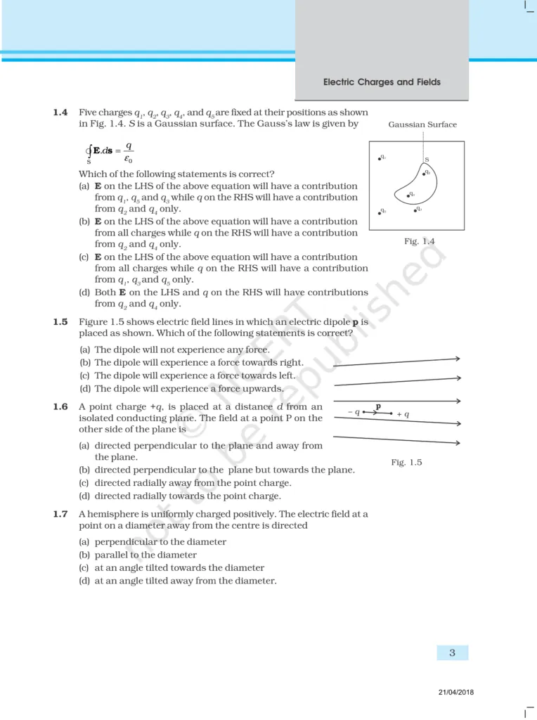NCERT Exemplar Class 12 Physics Chapter 1 Image 3