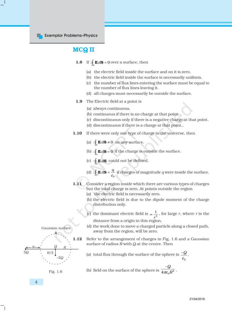 NCERT Exemplar Class 12 Physics Chapter 1 Image 4