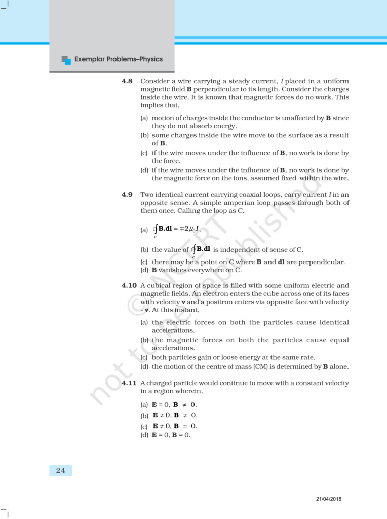 NCERT Exemplar Class 12 Physics Chapter 4 Image 3
