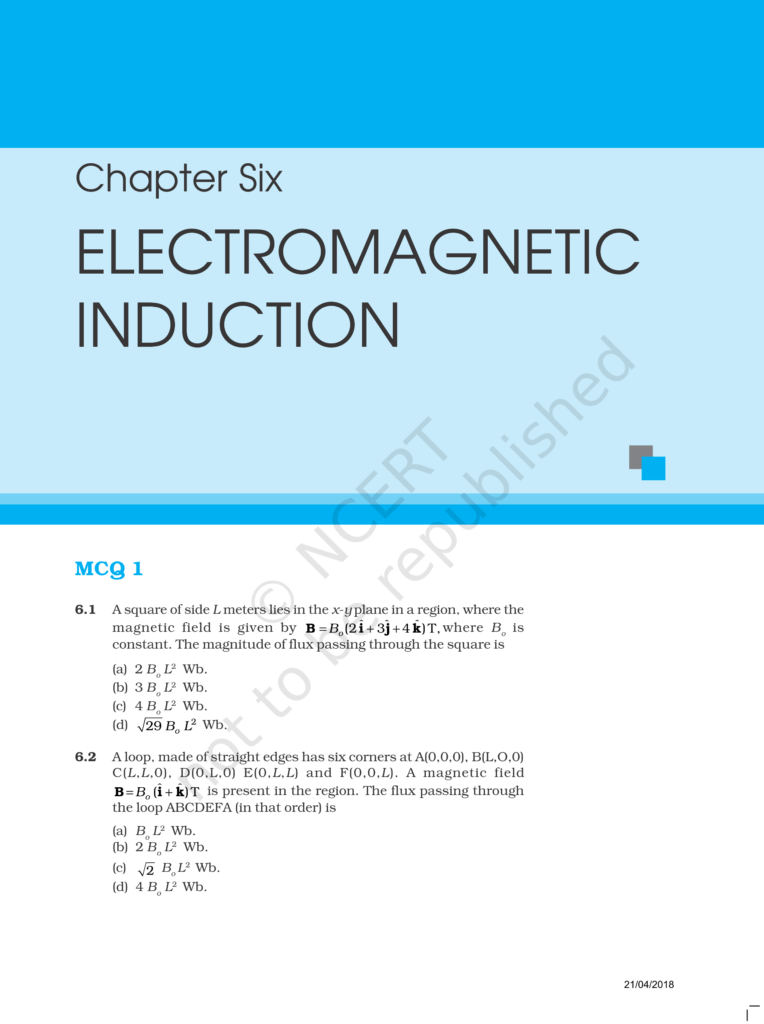 NCERT Exemplar Class 12 Physics Chapter 6 Image 1