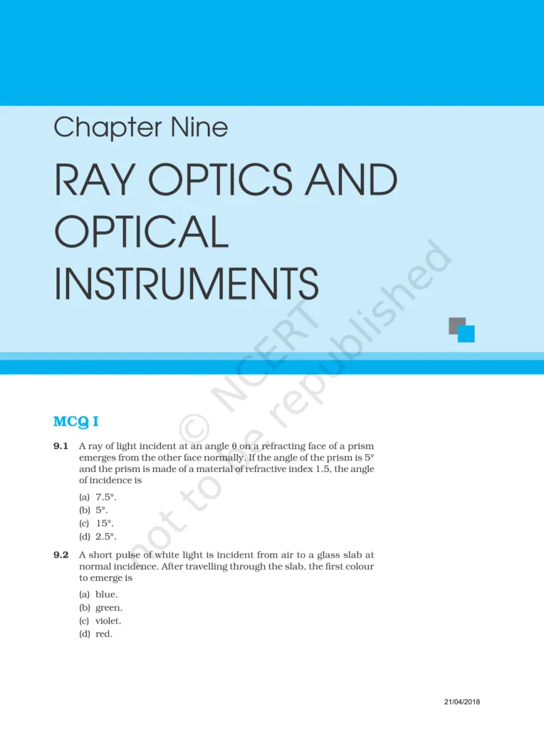 NCERT Exemplar Class 12 Physics Chapter 9 Image 1