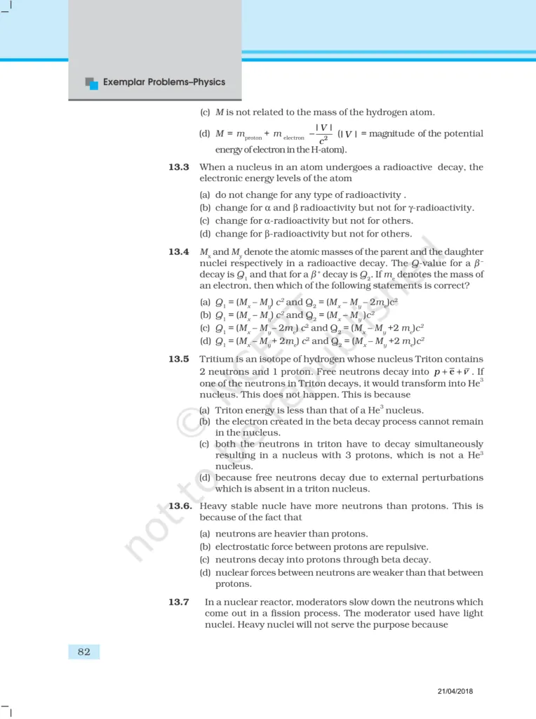 NCERT Exemplar Class 12 Physics Chapter 13 Image 2