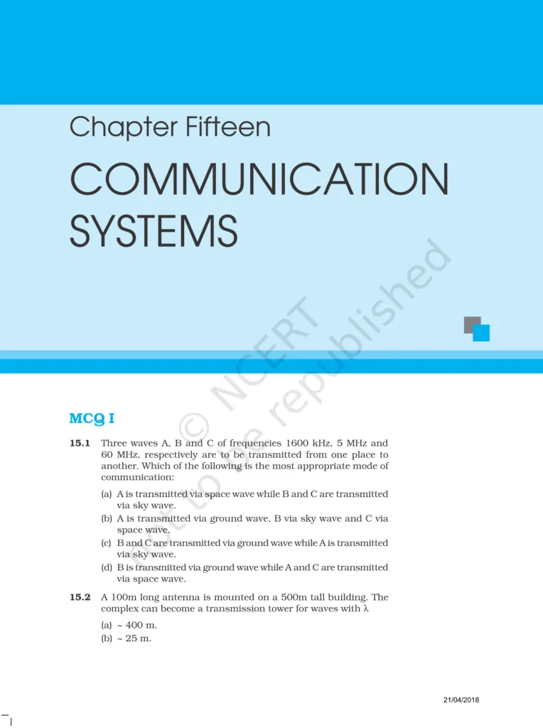 NCERT Exemplar Class 12 Physics Chapter 15 Image 1