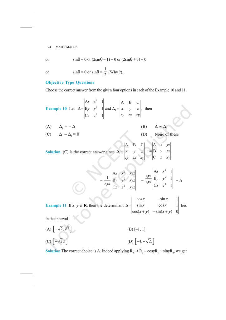 NCERT Exemplar Class 12 Maths Chapter 4 Image 10