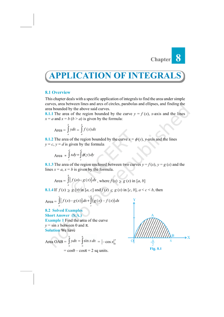 Mathematics Ncert Exemplar class 12th, Chapter Integrals
