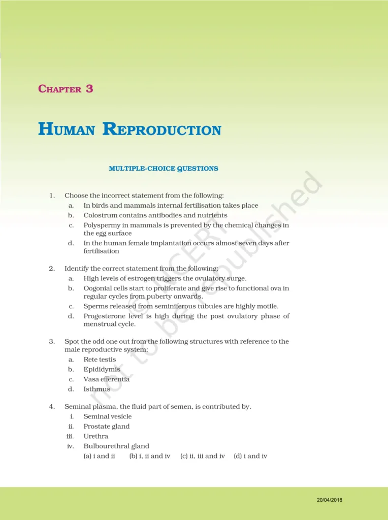 NCERT Exemplar Class 12 Biology Chapter 3 Image 1