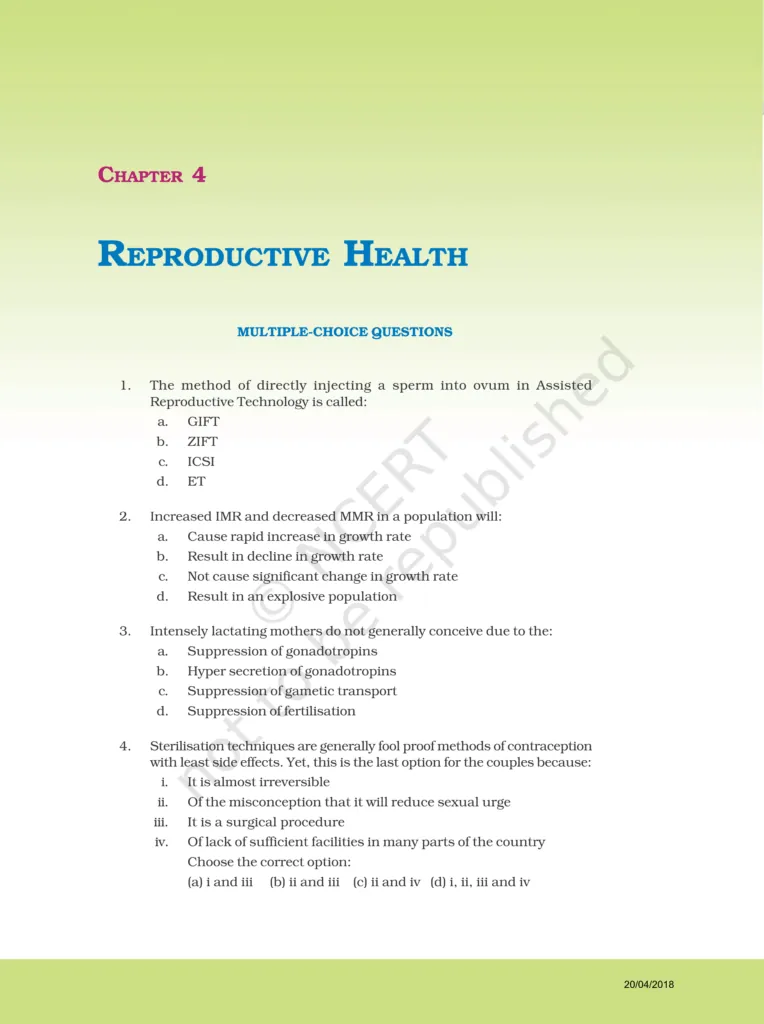 NCERT Exemplar Class 12 Biology Chapter 4 Image 1