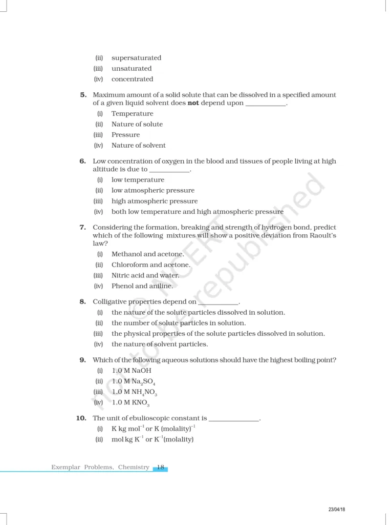 NCERT Exemplar Class 12 Chemistry Chapter 2 Image 2