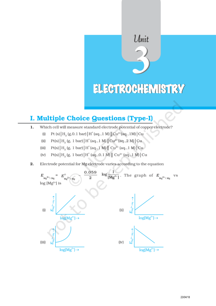 NCERT Exemplar Class 12 Chemistry Chapter 3 Image 1