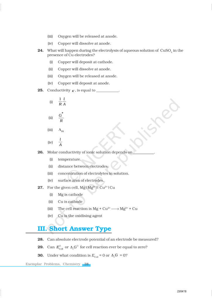 NCERT Exemplar Class 12 Chemistry Chapter 3 Image 6