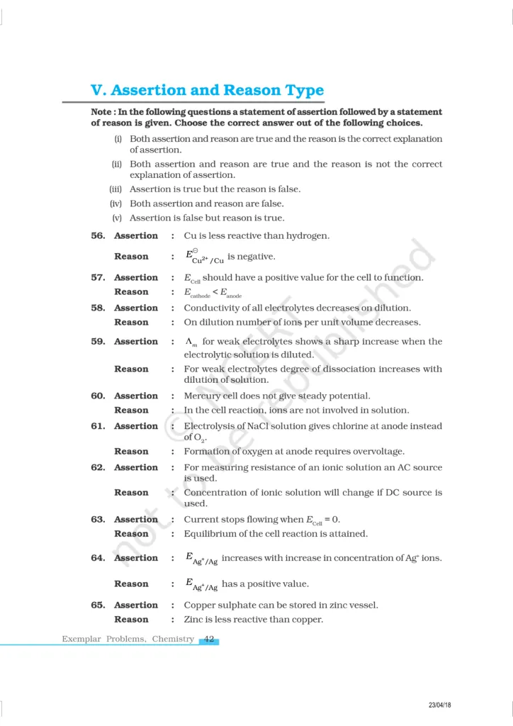 NCERT Exemplar Class 12 Chemistry Chapter 3 Image 10