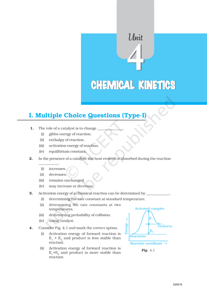 NCERT Exemplar Class 12 Chemistry Chapter 4 Image 1
