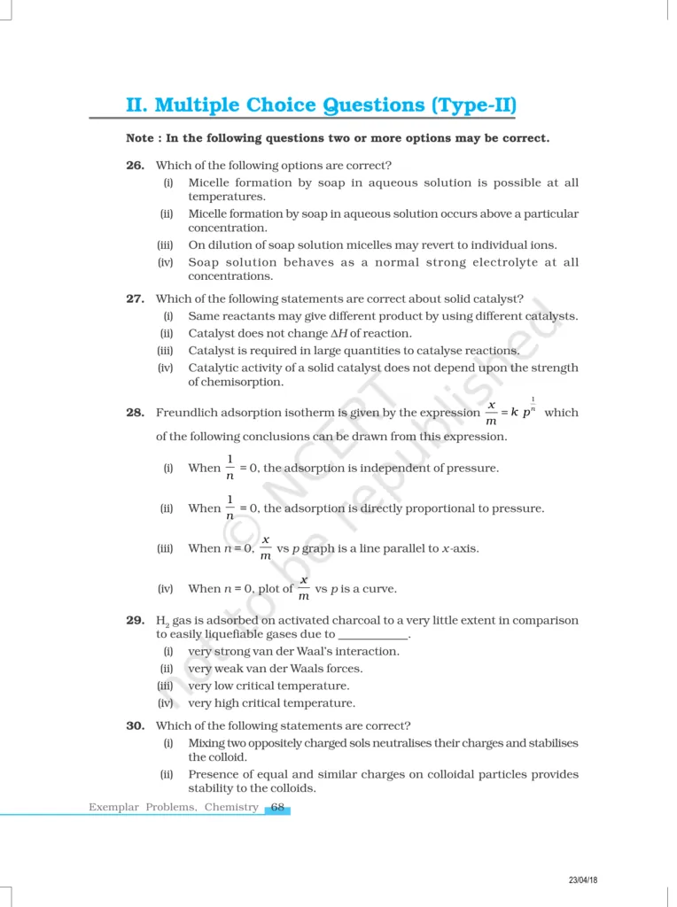 NCERT Exemplar Class 12 Chemistry Chapter 5 Image 6