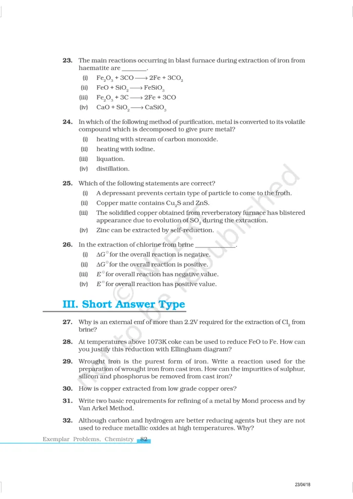 NCERT Exemplar Class 12 Chemistry Chapter 6 Image 6