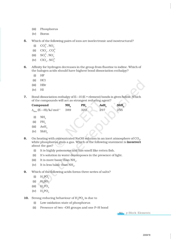 NCERT Exemplar Class 12 Chemistry Chapter 7 Image 2