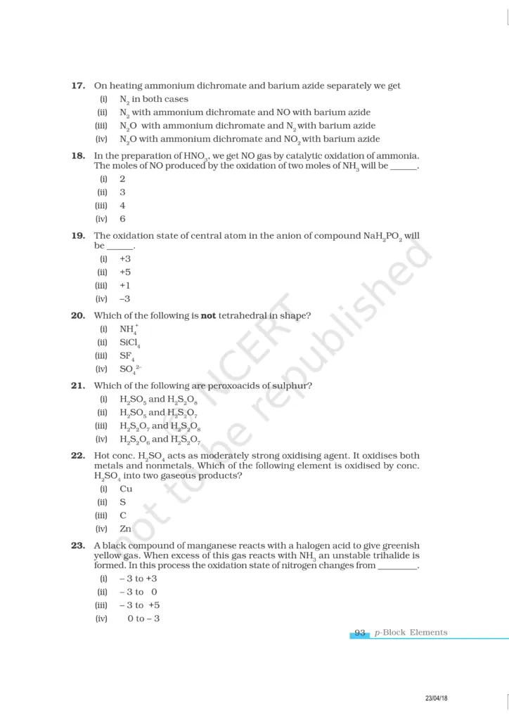 NCERT Exemplar Class 12 Chemistry Chapter 7 Image 4